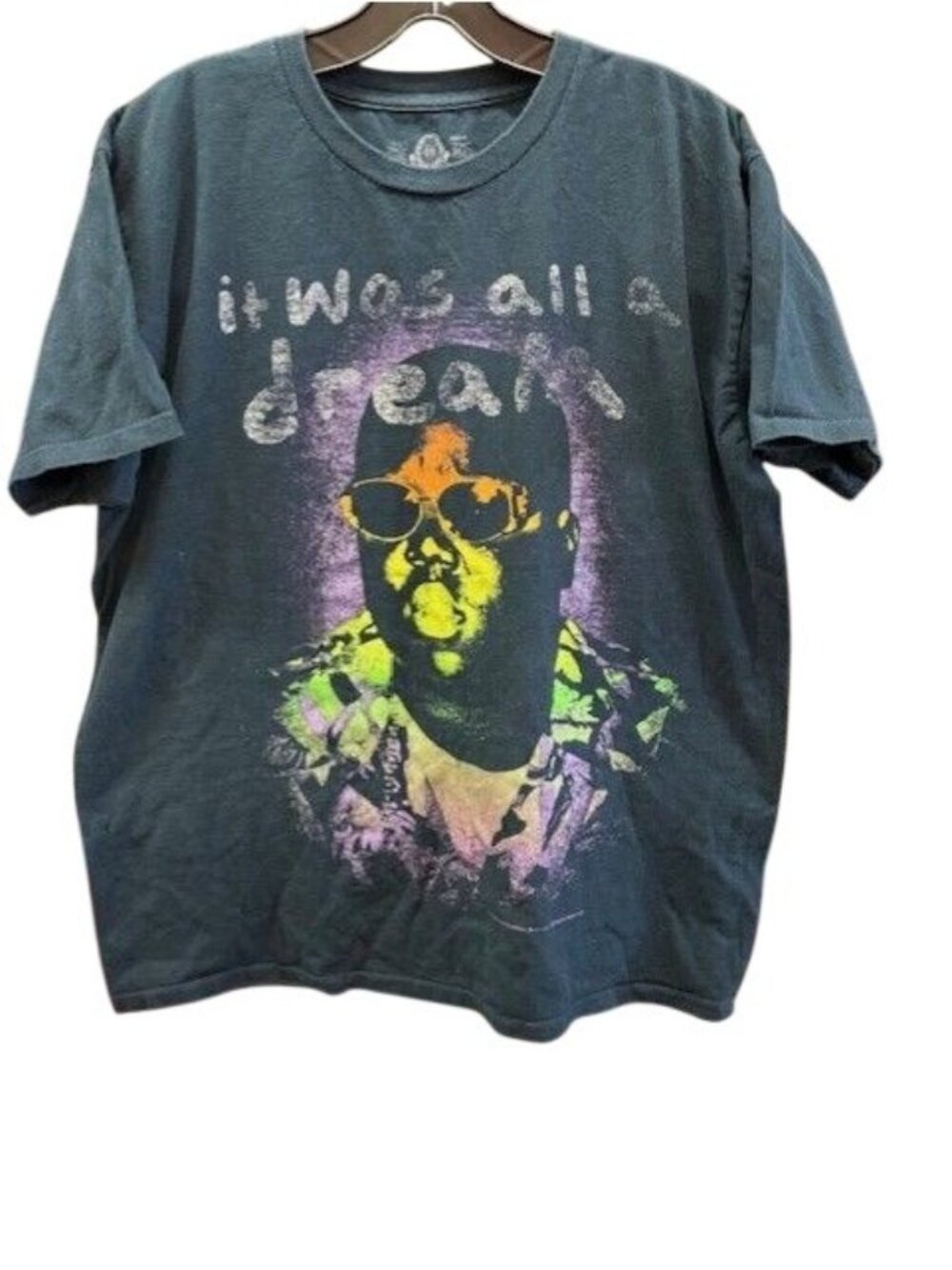 American‎ Rag Mens Graphic T-Shirt "It Was All A Dream" Large 100% Cotton
